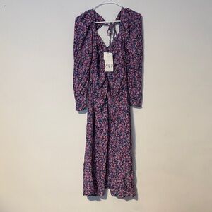 Women’s Zara Multicolor Floral Long Sleeve Dress Sz. M